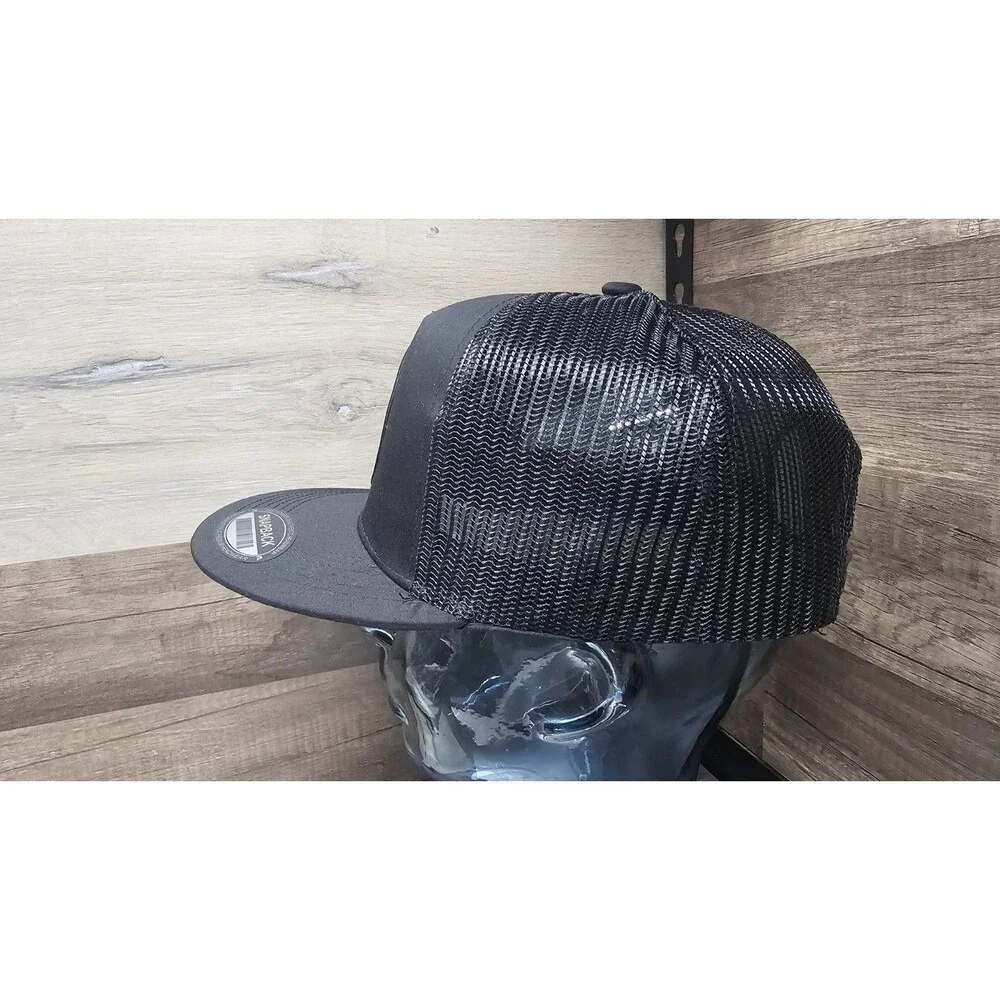 Educator Skull Leather Patch Teacher Coach Professor Black Hat Patch RF CO.